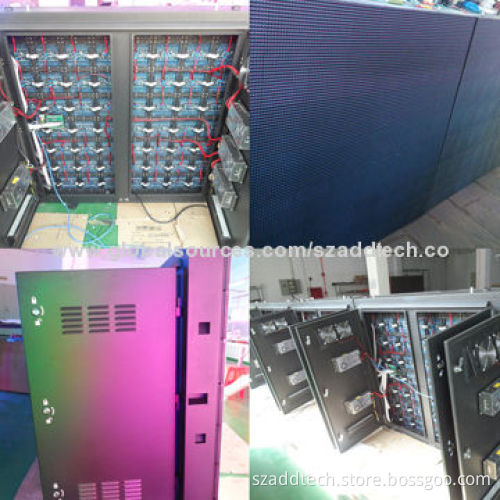 P10mm Outdoor LED Billboards in USA, Double Sides, 2.4m Each Side Size, 3.84m High